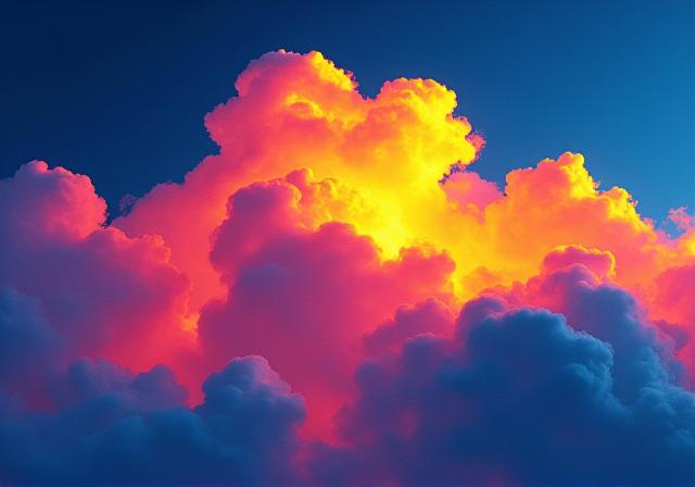 Imej terma awan menunjukkan arus haba dalaman.